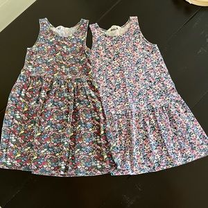 H&M little girl ditsy floral dresses (set of 2) size 6-8